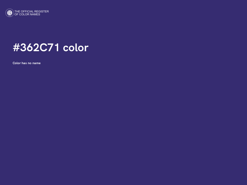 #362C71 color image