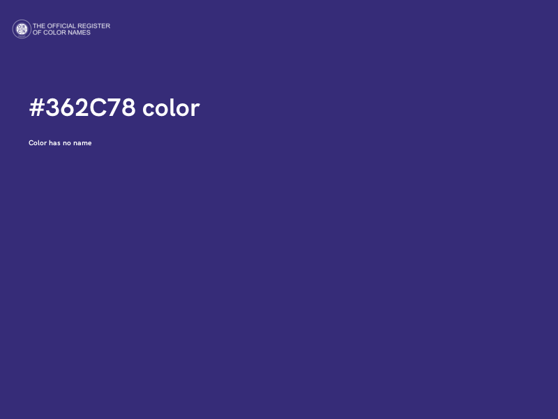 #362C78 color image