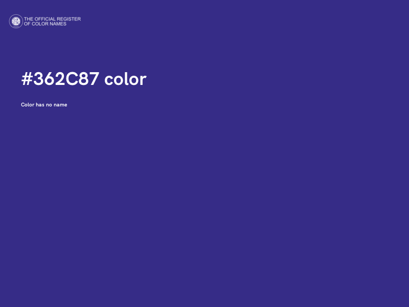 #362C87 color image