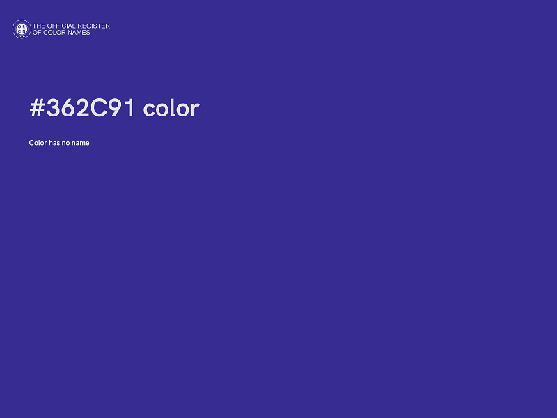 #362C91 color image