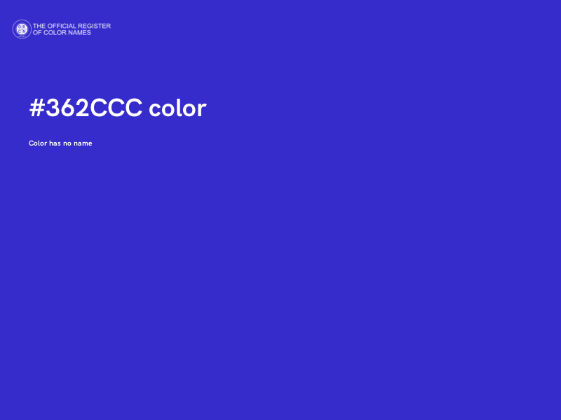#362CCC color image