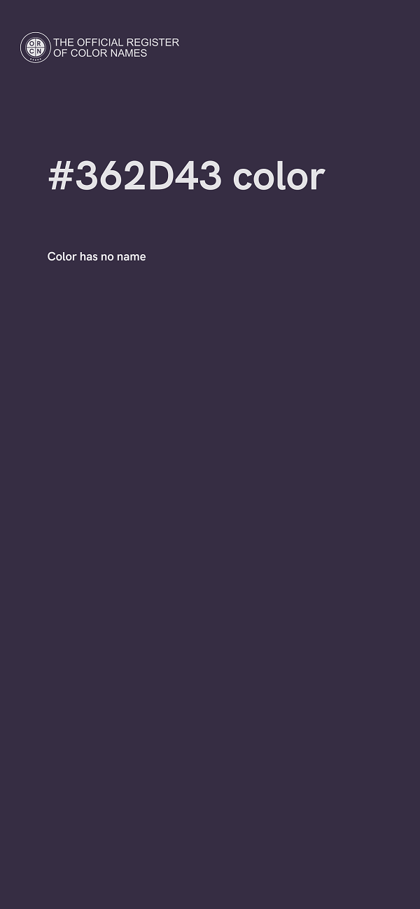 #362D43 color image
