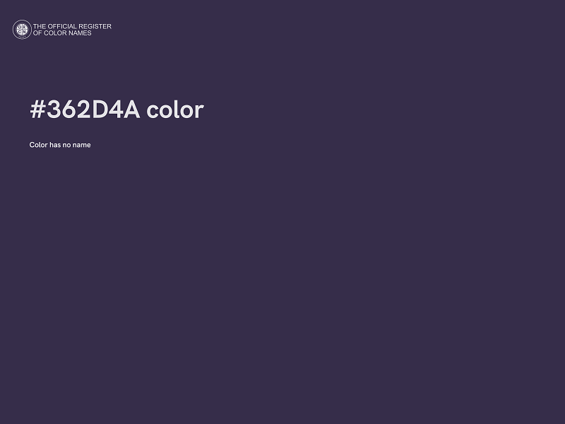 #362D4A color image