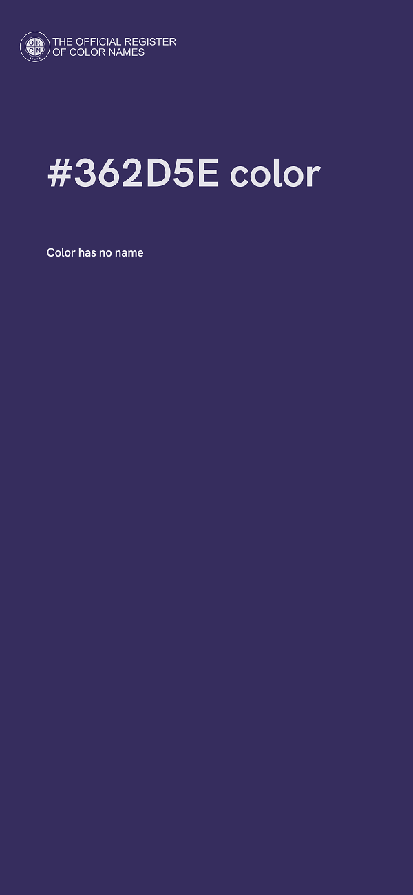 #362D5E color image