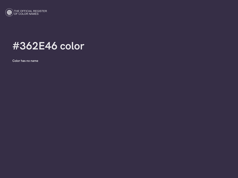 #362E46 color image