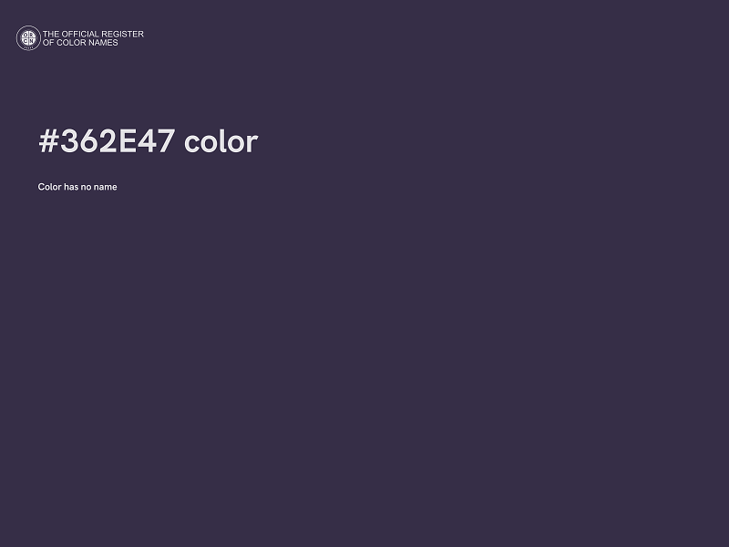 #362E47 color image