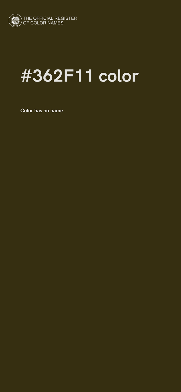 #362F11 color image