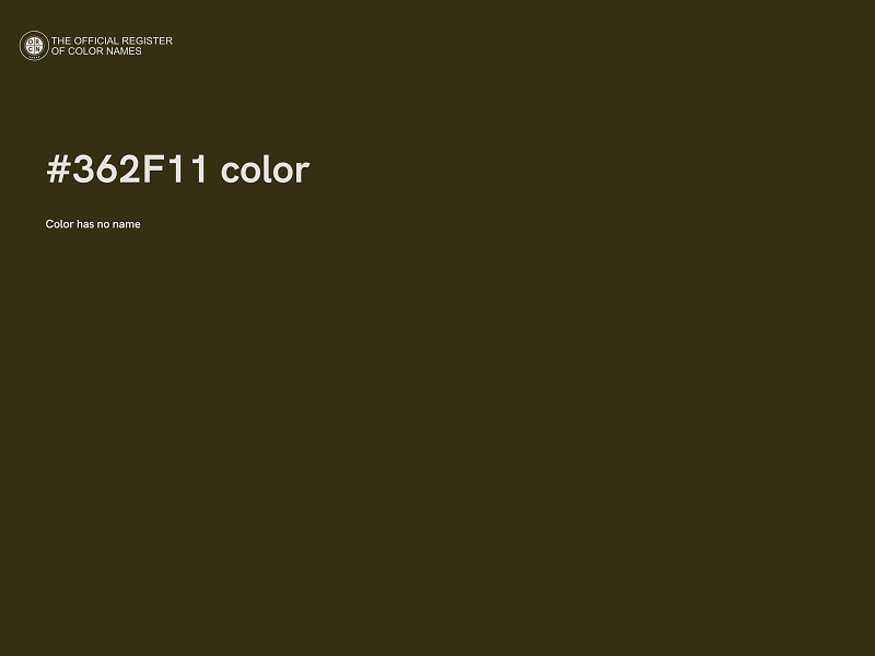 #362F11 color image