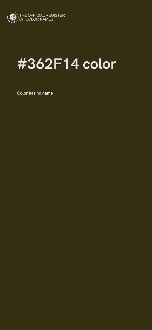 #362F14 color image