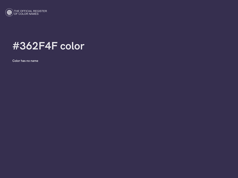 #362F4F color image