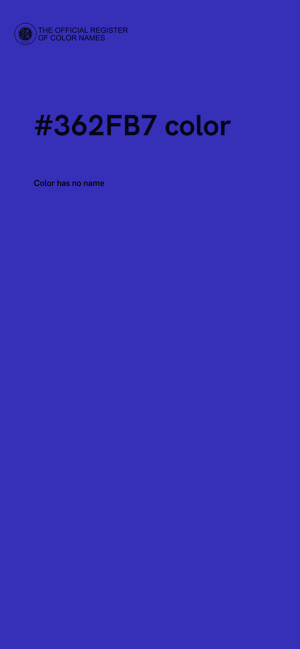 #362FB7 color image
