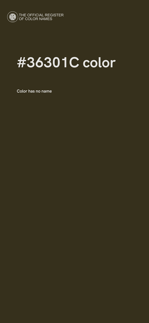 #36301C color image