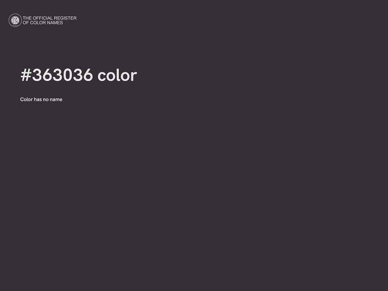 #363036 color image