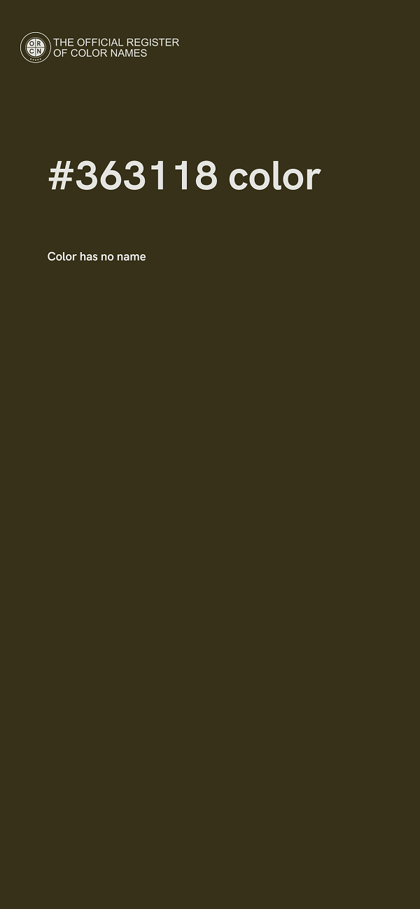 #363118 color image