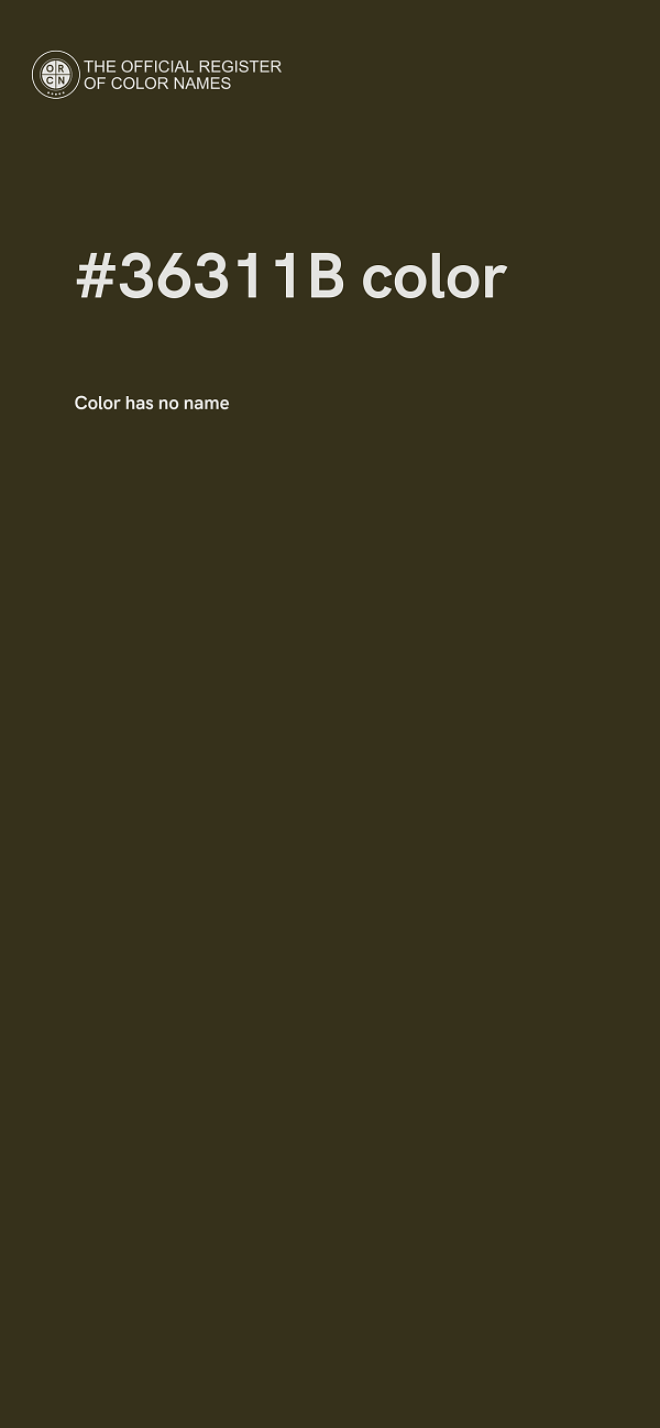 #36311B color image
