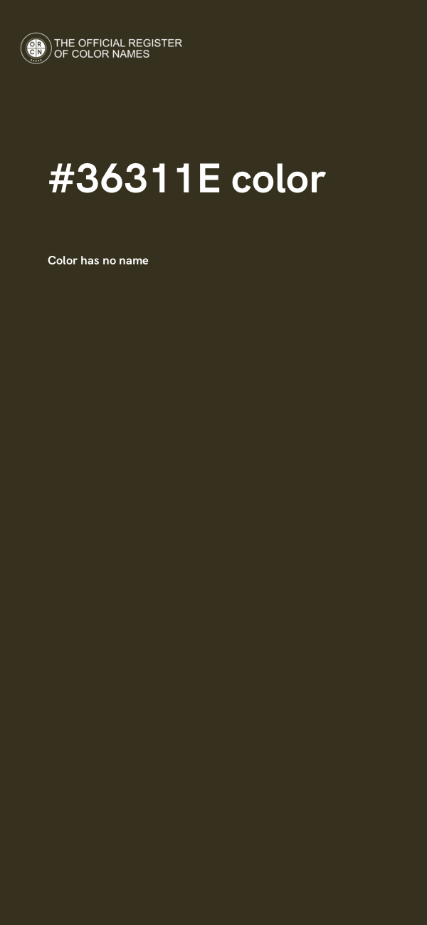 #36311E color image