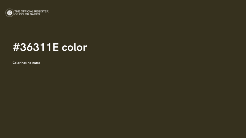 #36311E color image