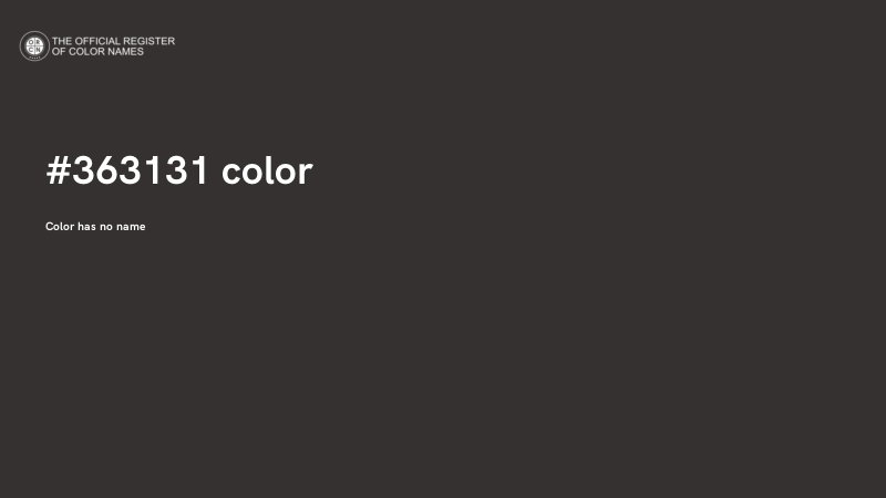 #363131 color image