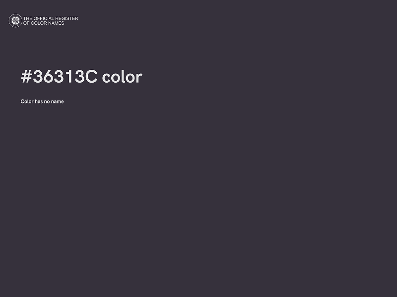 #36313C color image