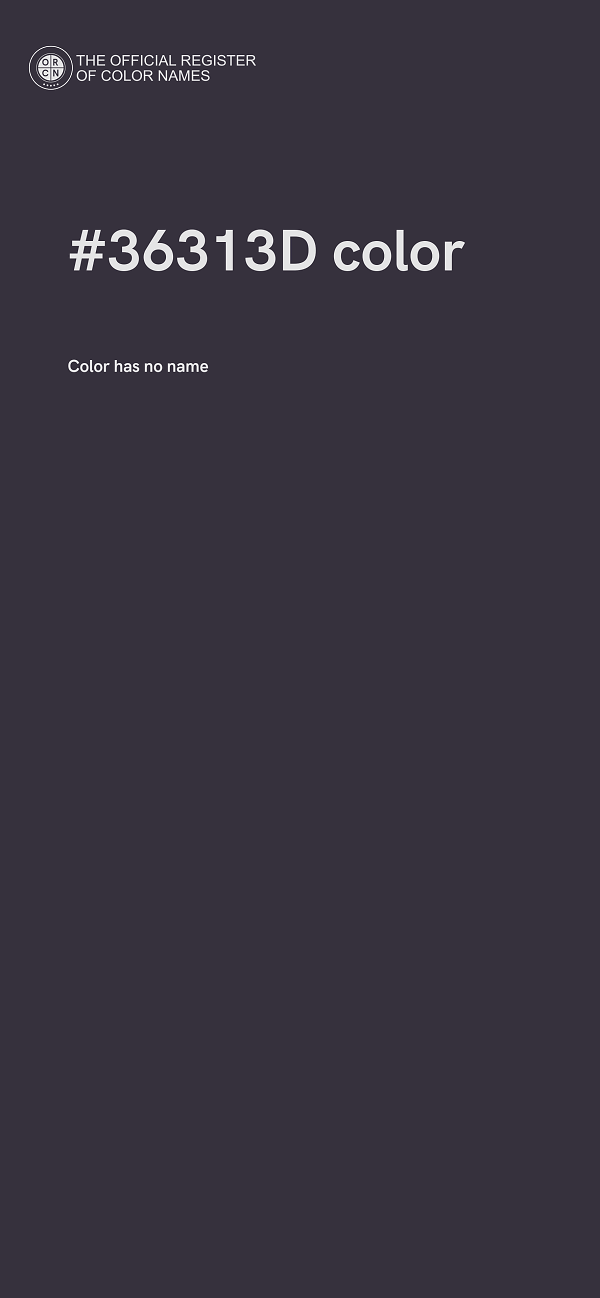 #36313D color image