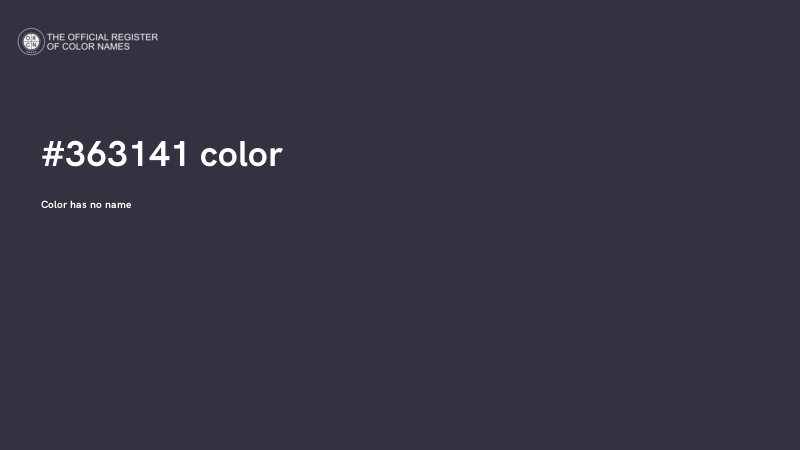 #363141 color image
