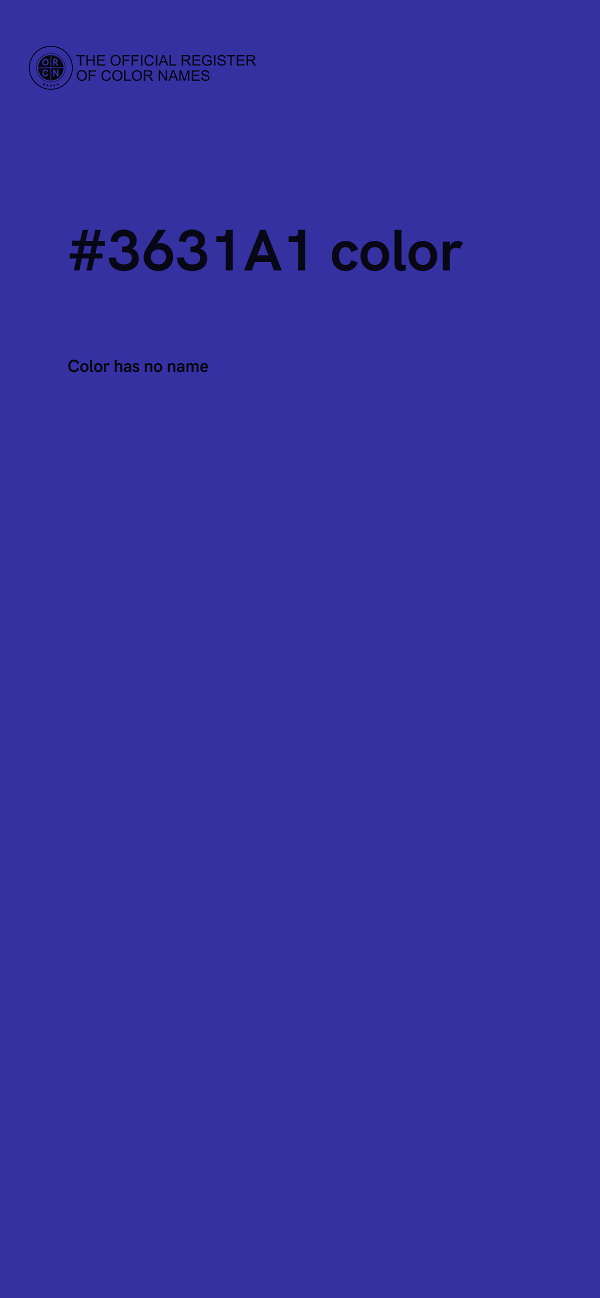 #3631A1 color image