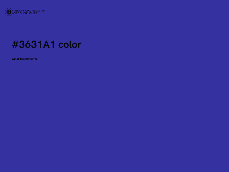 #3631A1 color image