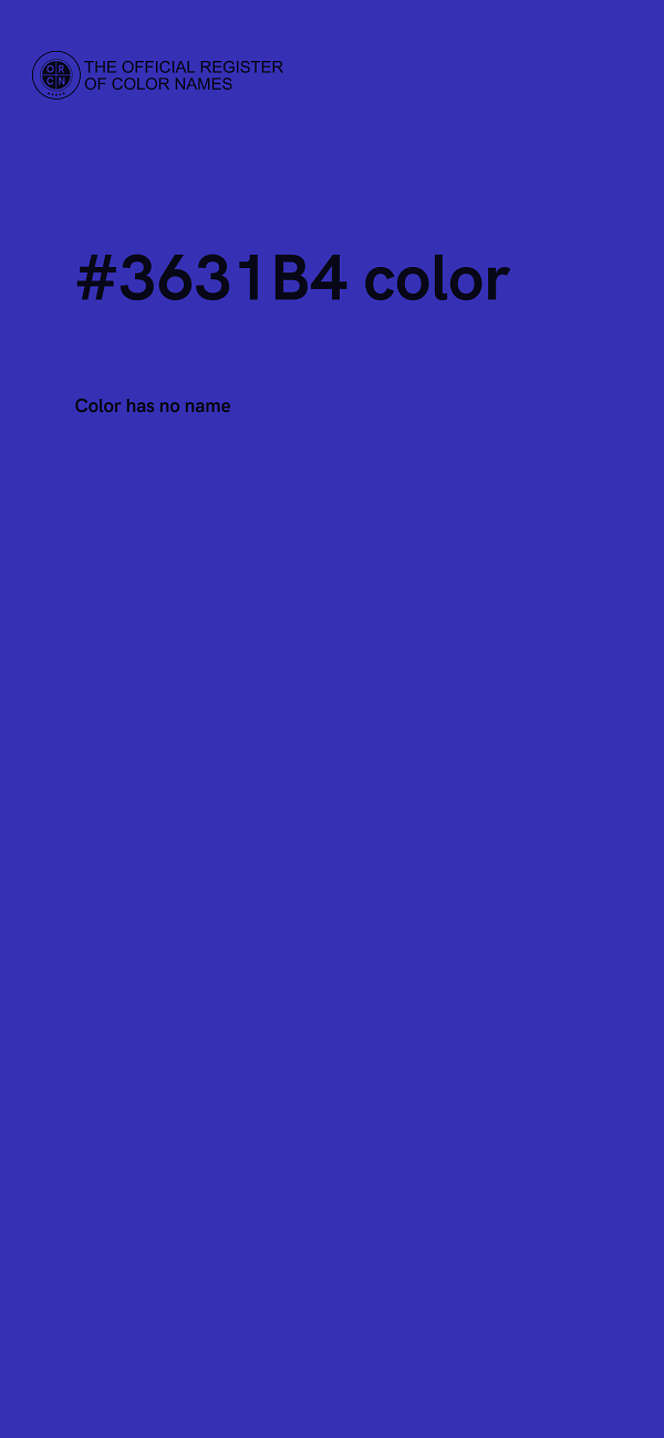 #3631B4 color image