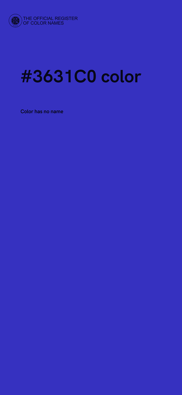 #3631C0 color image