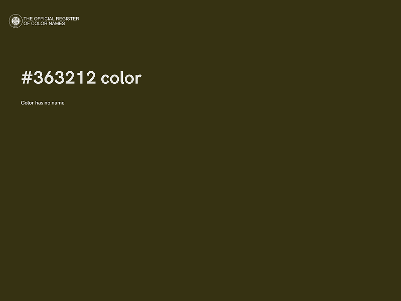 #363212 color image