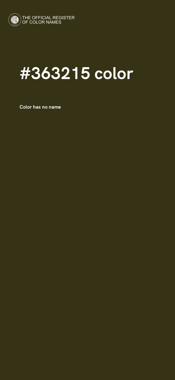 #363215 color image