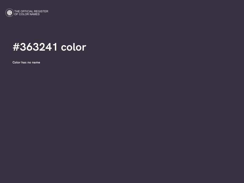 #363241 color image