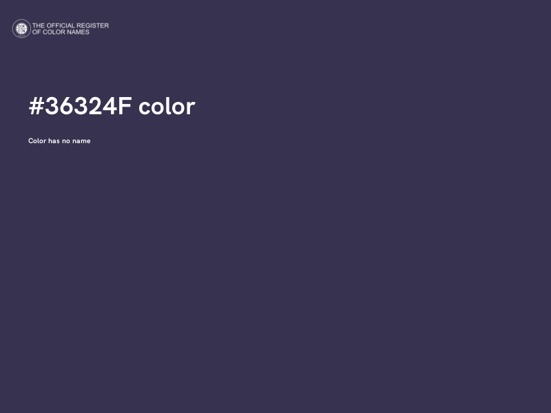 #36324F color image