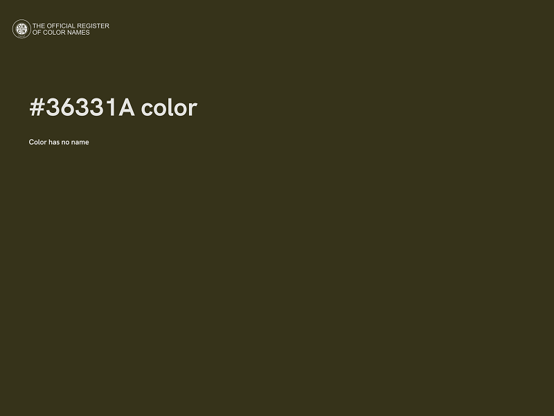 #36331A color image