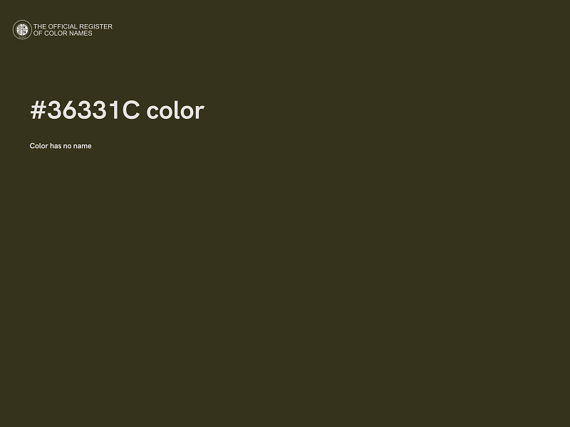 #36331C color image