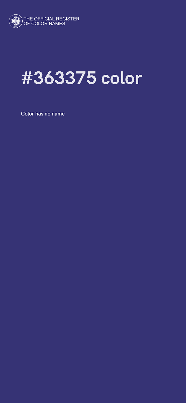 #363375 color image