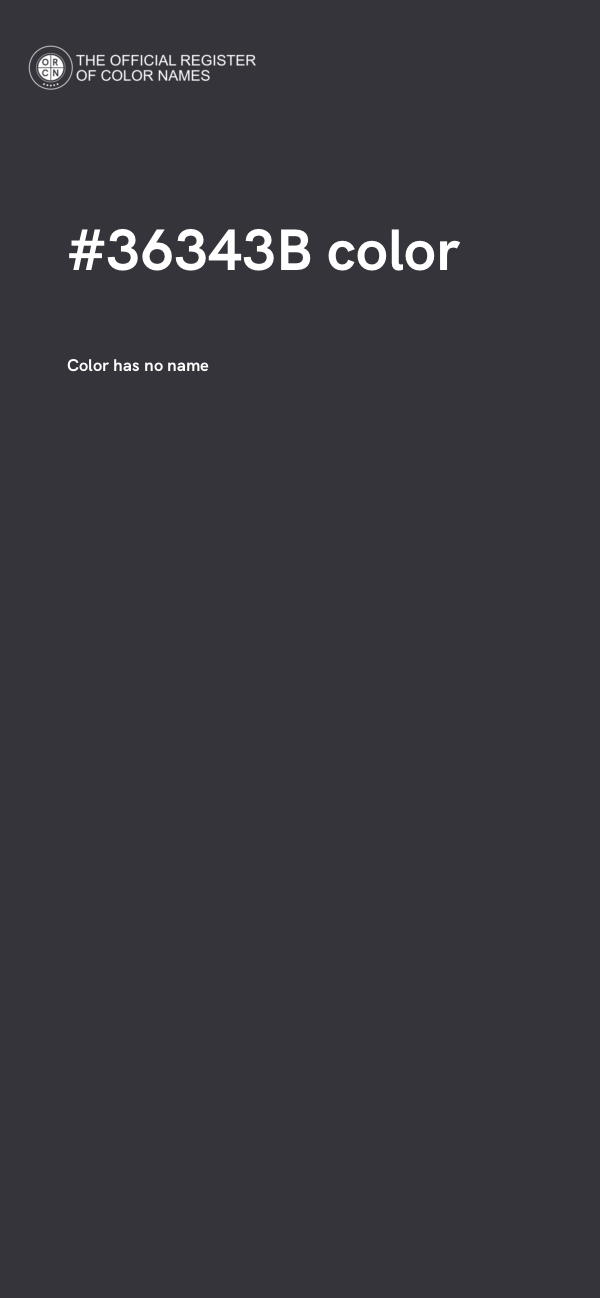 #36343B color image
