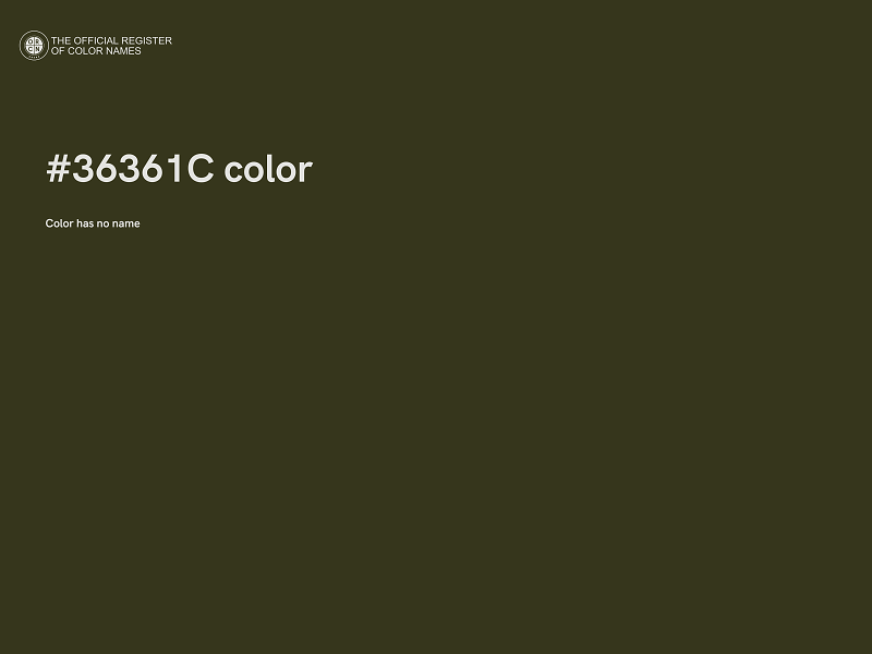 #36361C color image