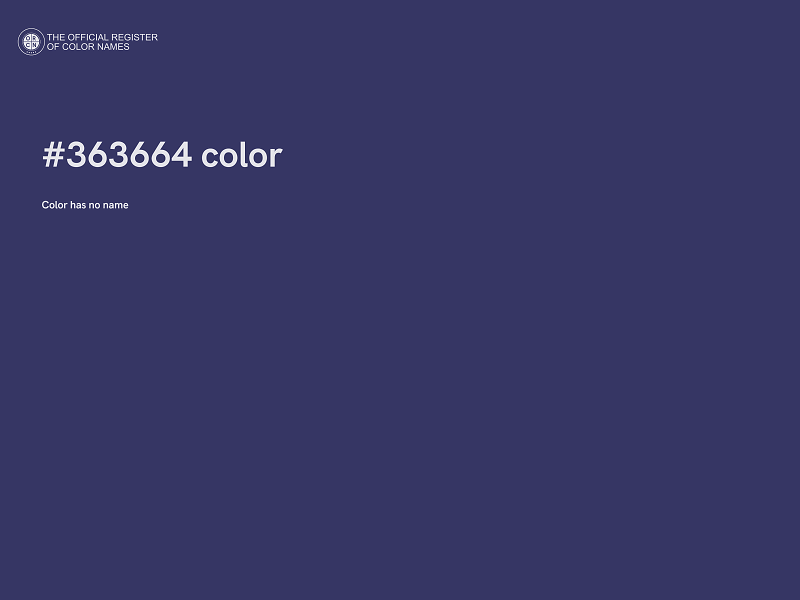 #363664 color image