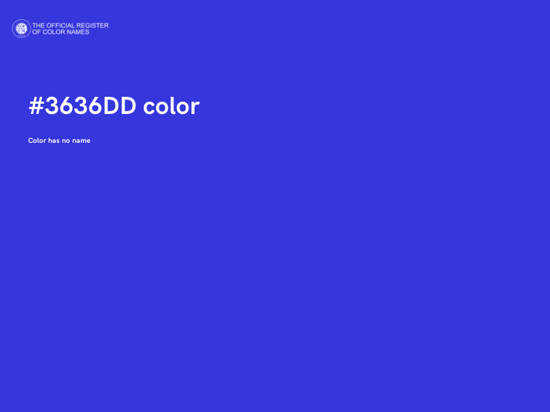#3636DD color image