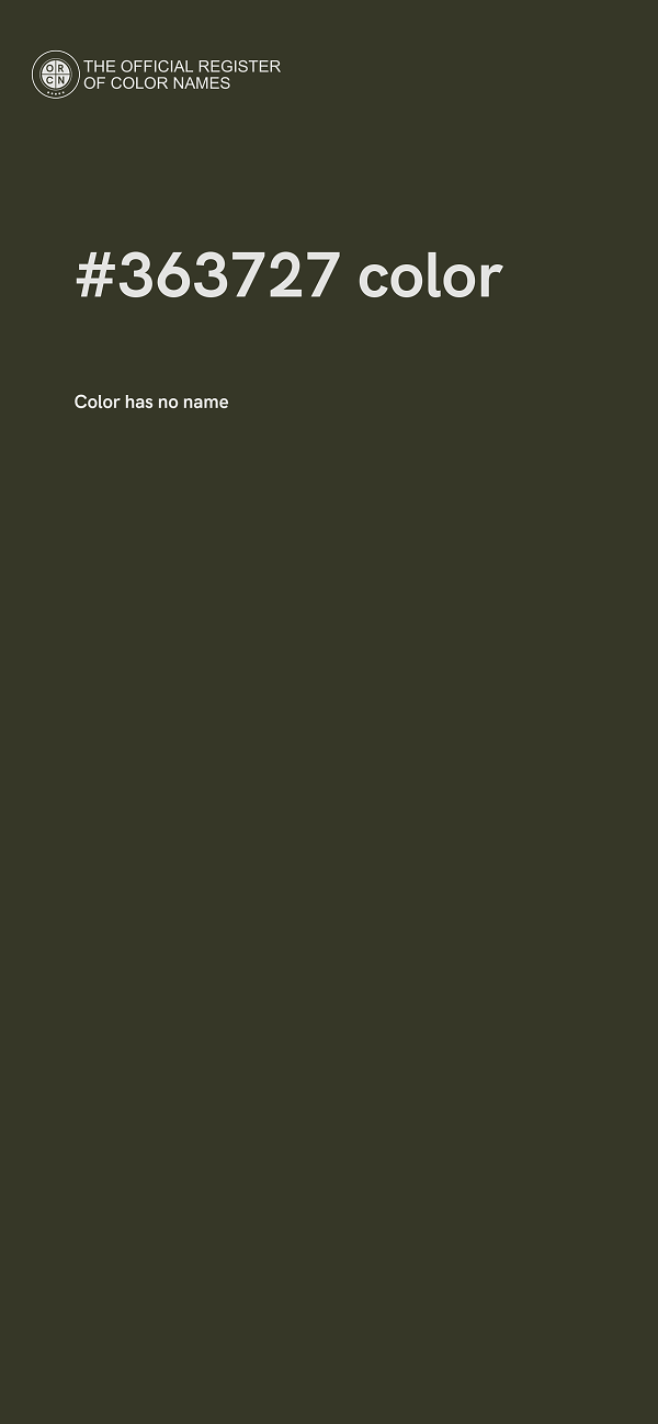 #363727 color image