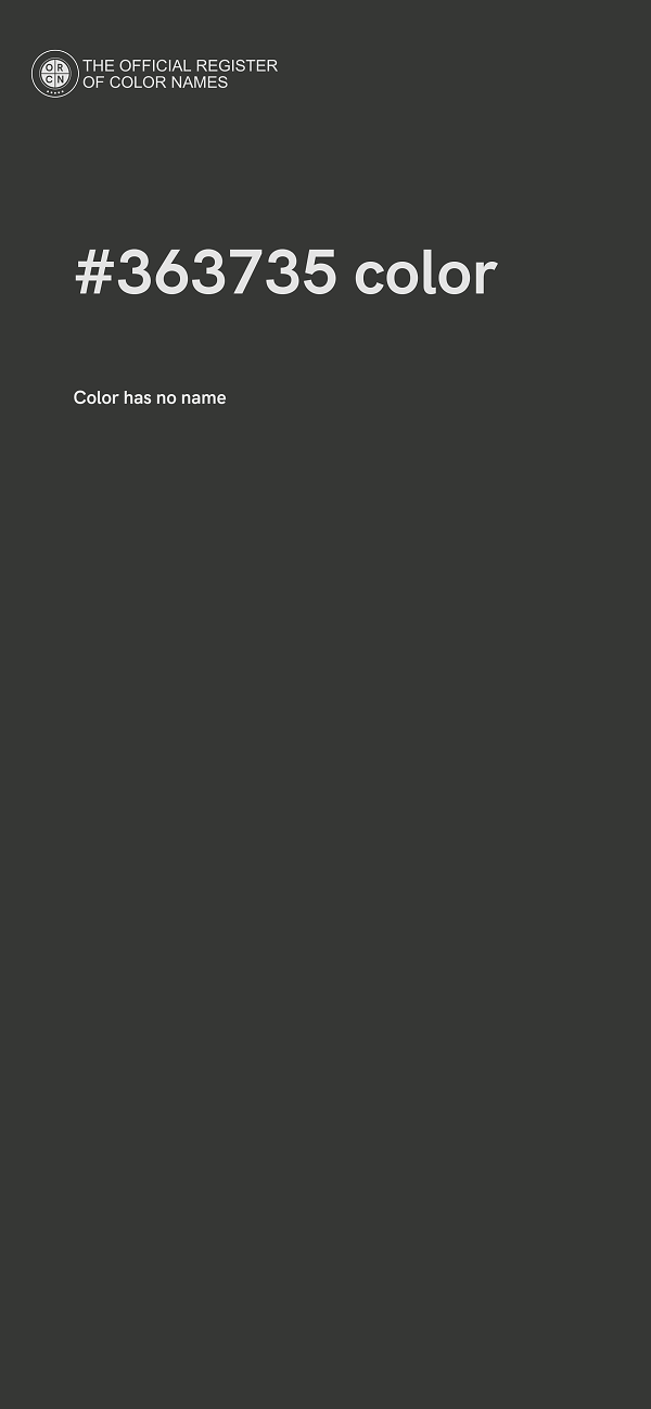 #363735 color image