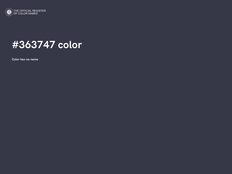 #363747 color image