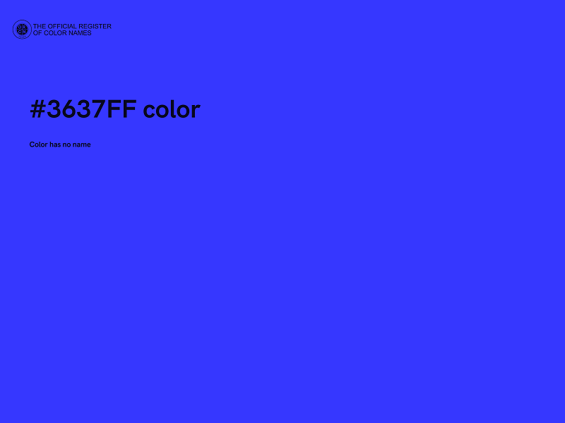 #3637FF color image