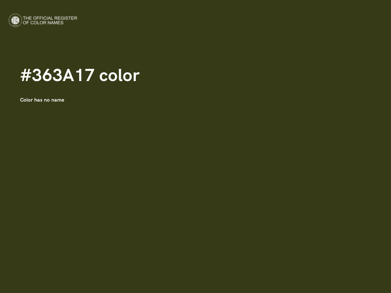 #363A17 color image