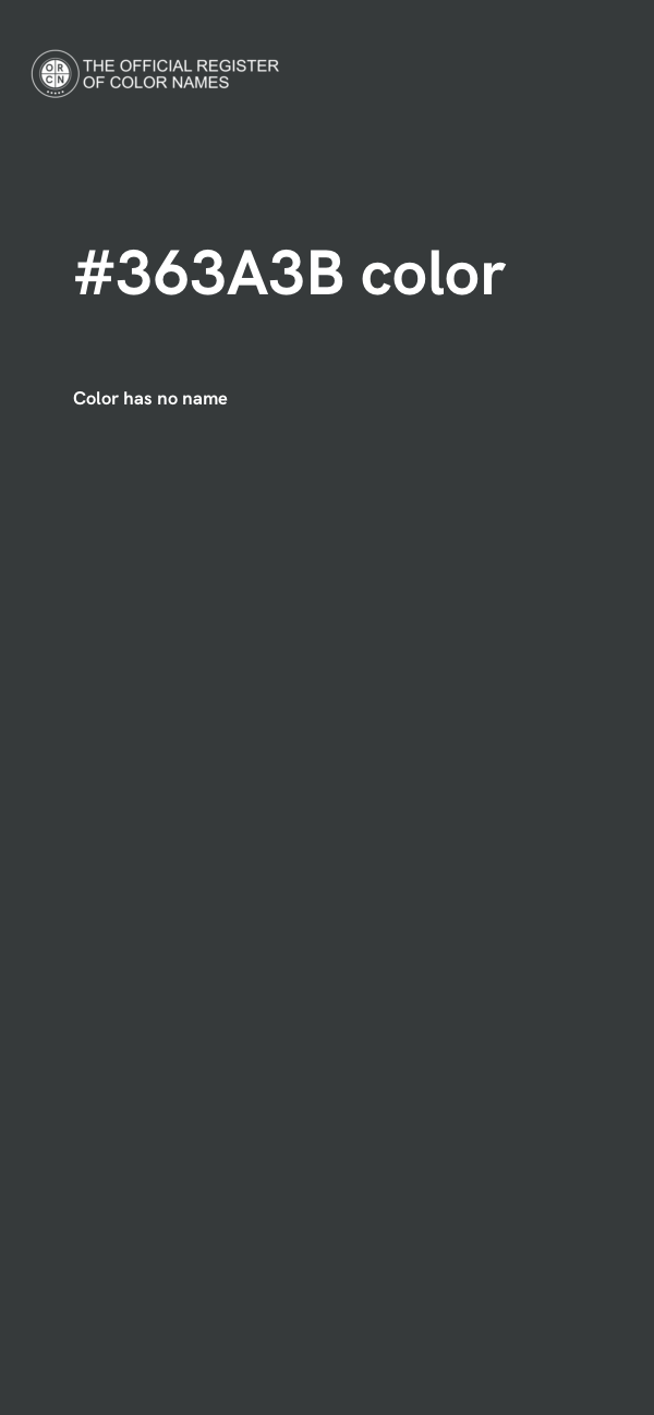 #363A3B color image