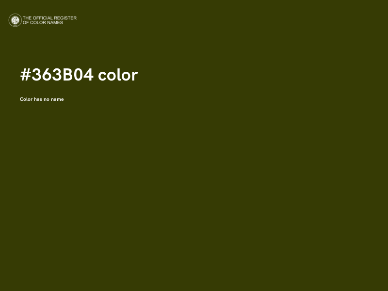 #363B04 color image