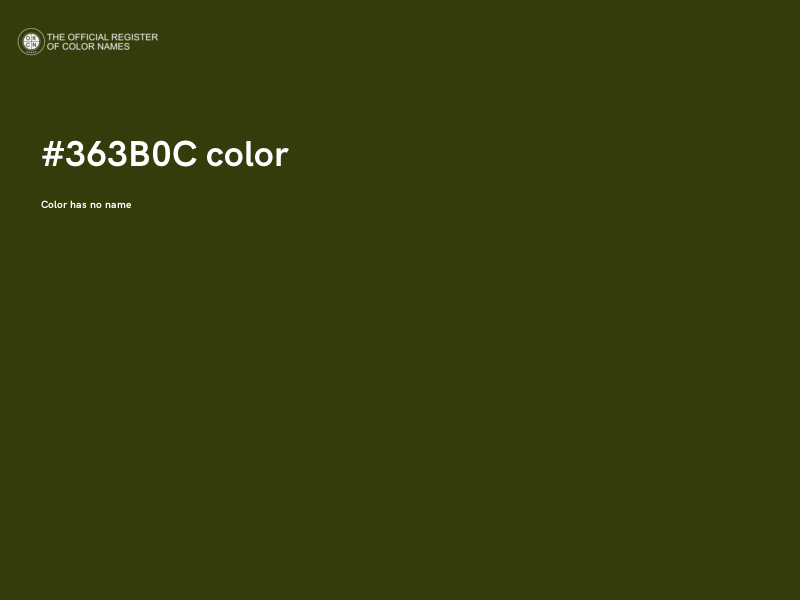 #363B0C color image