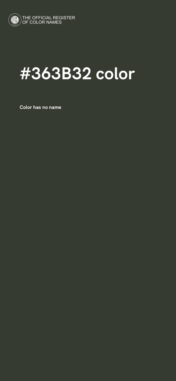 #363B32 color image