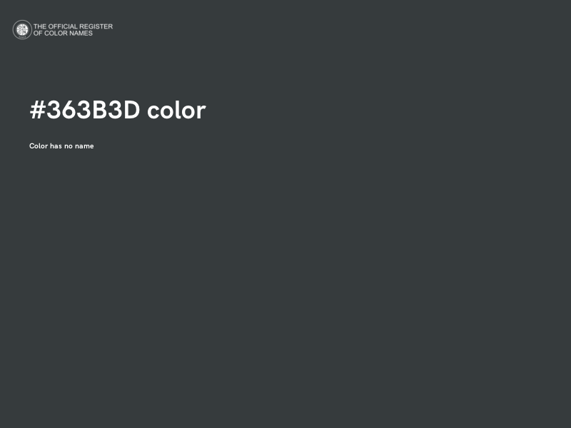 #363B3D color image
